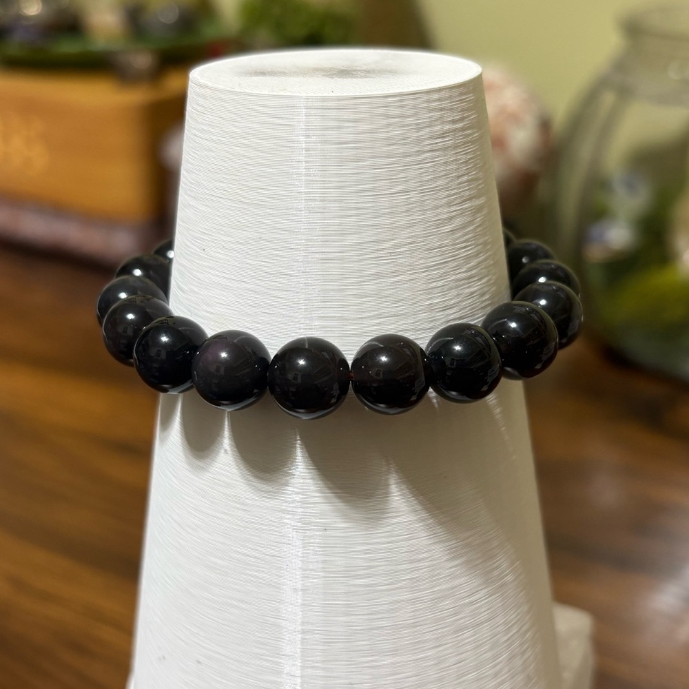 Midnight lace obsidian bracelet